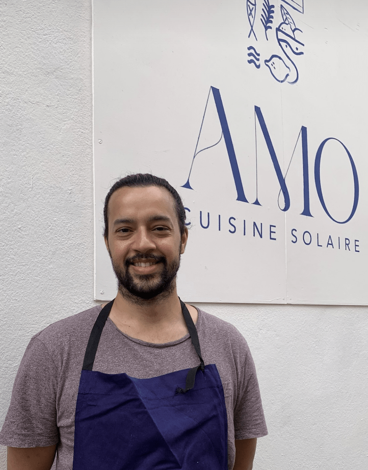 Photo du chef Alexis Bharrat en résidence chez Amo Marseille